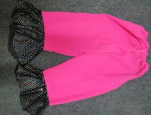 Kids Costumes to Hire - Pink & Black Bellbottoms - GIRL